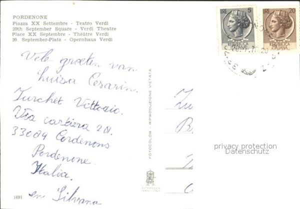 Pordenone Piazza XX Settembre Teatro Verdi – Bild 2