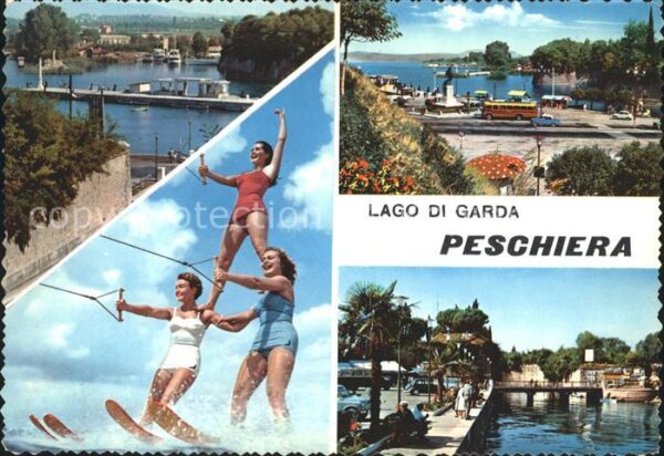 Peschiera del Garda Lago di Garda Teilansichten Wasserski A