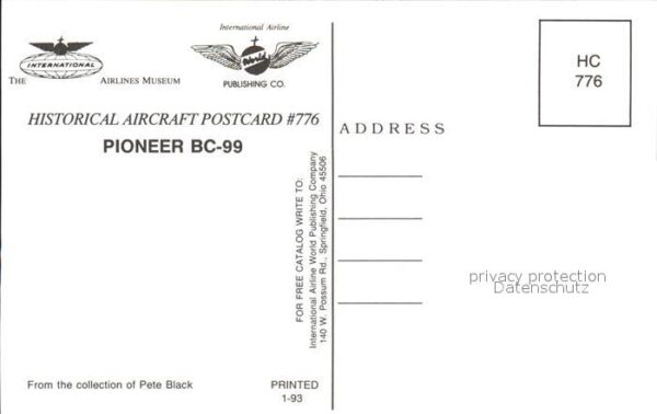 Flugzeuge Zivil Pioneer BC-99 – Bild 2