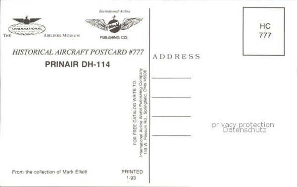 Flugzeuge Zivil Prinair DH-114 N578PR – Bild 2