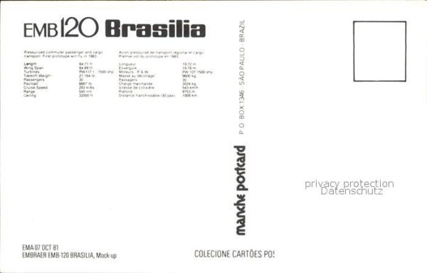 Flugzeuge Zivil EMB Embraer 120 Brasilia – Bild 2
