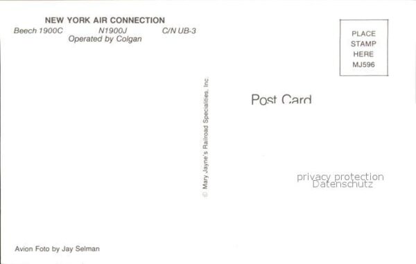 Flugzeuge Zivil New York Air Connection Beech 1900C N19 – Bild 2