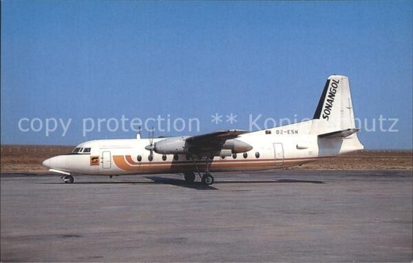 Flugzeuge Zivil Fokker F27 Friendship 500 D2-ESN cn 106