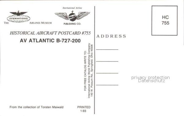 Flugzeuge Zivil AV Atlantic B-727-200 – Bild 2