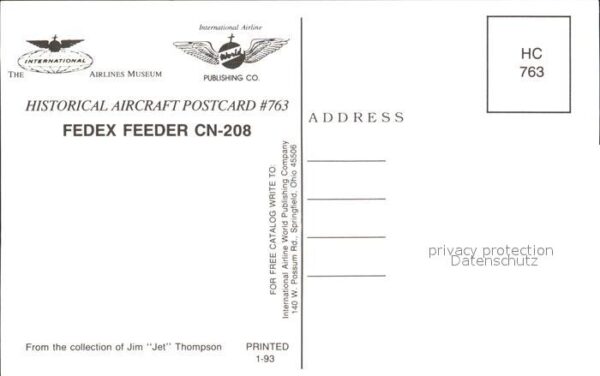 Flugzeuge Zivil Fedex Feeder CN-208 N834FE – Bild 2