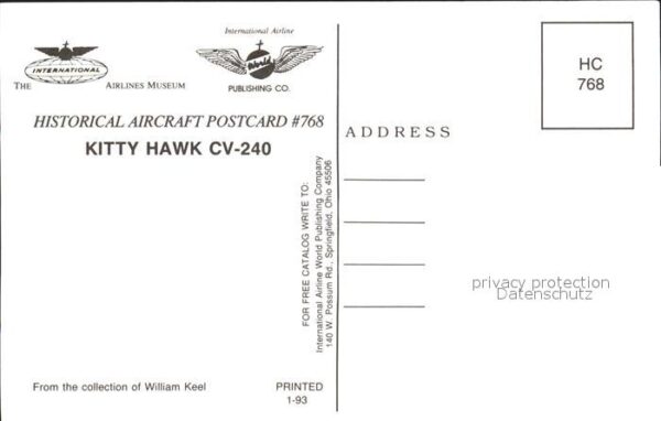 Flugzeuge Zivil Kitty Hawk CV-240 N450GA – Bild 2