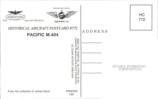 Flugzeuge Zivil Pacific M-404 N455A – Bild 2