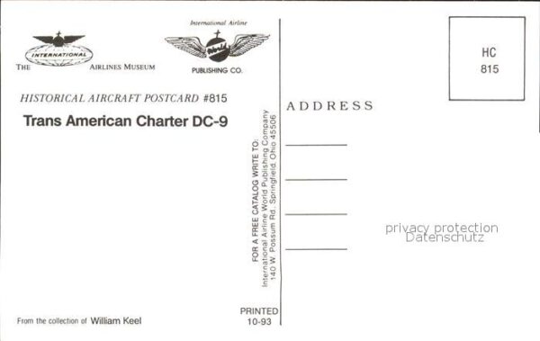 Flugzeuge Zivil Trans American Charter DC-9 N947ML – Bild 2