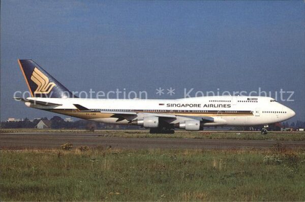 Flugzeuge Zivil Singapore Airlines Boeing 747-412 9V-SM