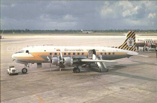 Flugzeuge Zivil Aerocondor Colombia HK-754 Douglas DC-6
