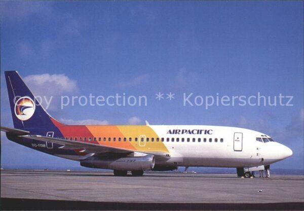 Flugzeuge Zivil Air Pacific B737 AT Auckland DQFDM