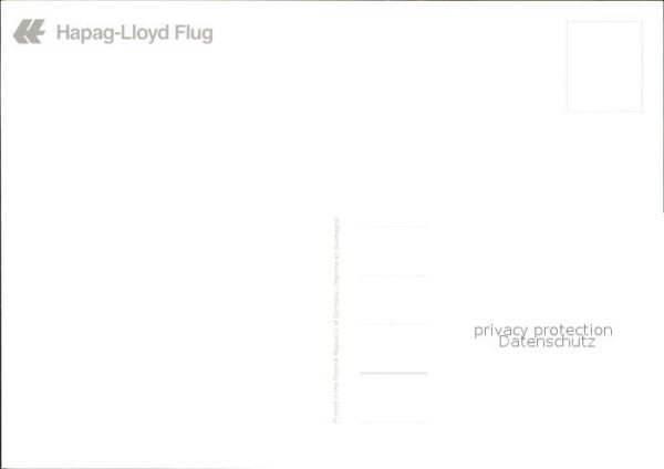 Flugzeuge Zivil Hapag-Lloyd Flug – Bild 2