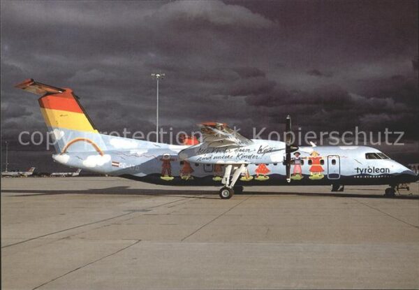 Flugzeuge Zivil Tyrolean Airways SOS Kinderdorf colours
