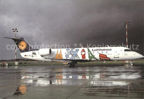 Lufthansa City Line Europe colours Canadair Regio