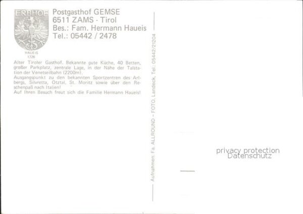 Zams Postgasthof Gemse – Bild 2