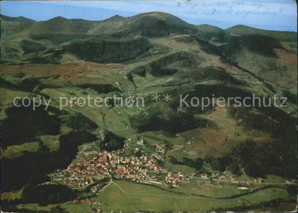 Schoenau Schwarzwald Fliegeraufnahme