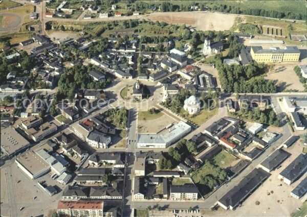 Finnland Suomi Fliegeraufnahme einer Stadt