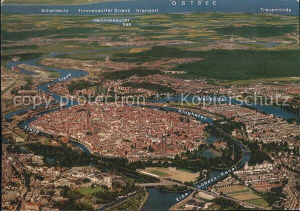 Luebeck Fliegeraufnahme