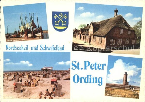 St Peter-Ording Hafen Eiderstedter-Museum Strand Leucht