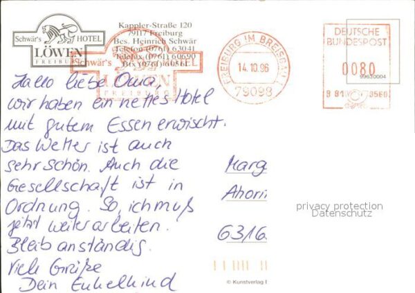 Freiburg Breisgau Hotel Löwen – Bild 2