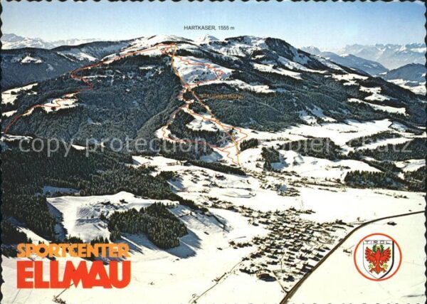 Ellmau Tirol Fliegeraufnahme Sportcenter Skigebiet