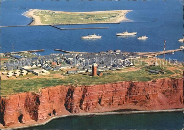 Helgoland Fliegeraufnahme Oberland und Düne