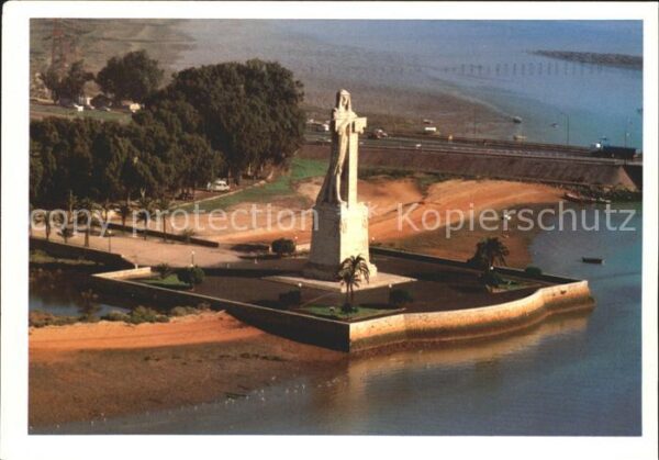 Huelva Fliegeraufnahme Monuemento a Cristobal