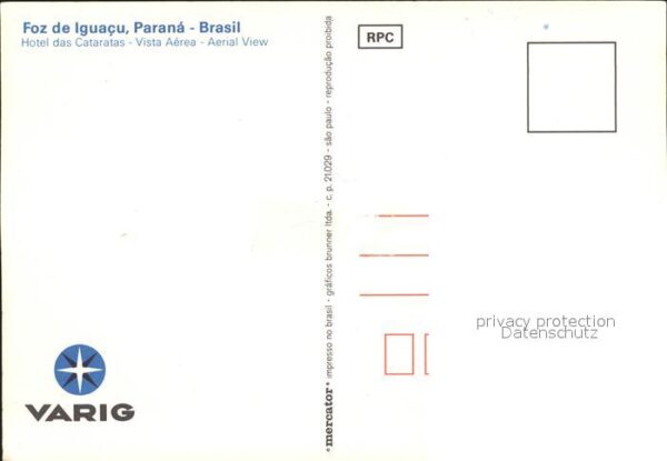 Paraná Wasserfälle Foz de lguacu Fliegeraufnah – Bild 2