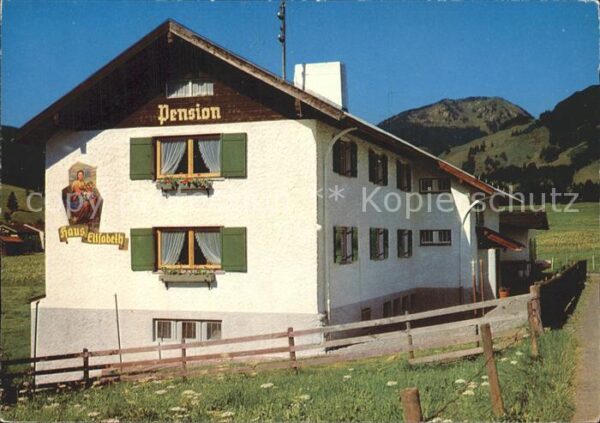 Fischen Allgaeu Berg Pension Erholungsheim Haus Elisabe