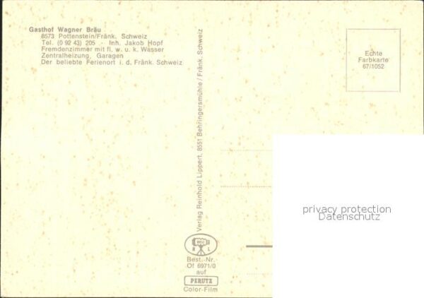 Pottenstein Oberfranken Gasthaus Wagner Bräu – Bild 2