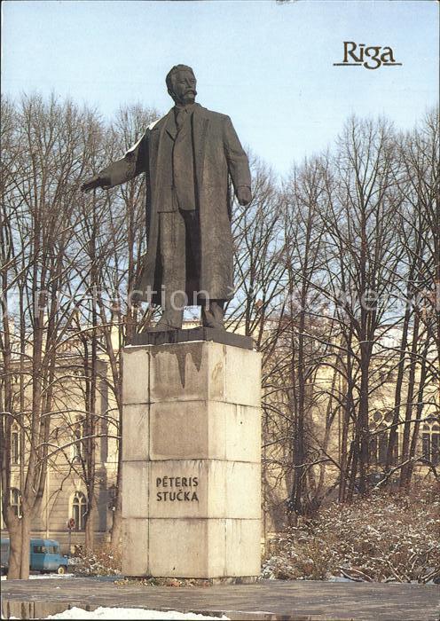 Riga Lettland Statur Peteris Stucka