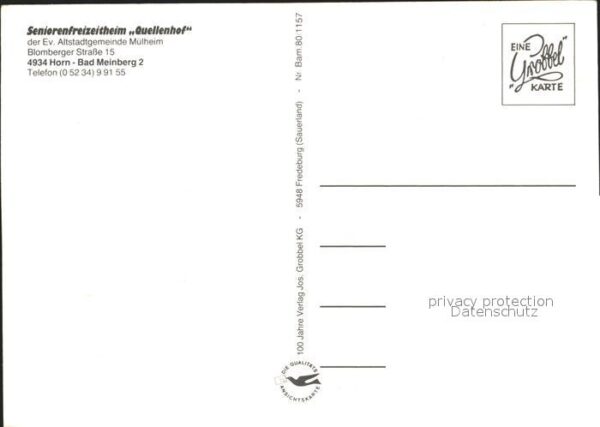 Bad Meinberg Seniorenfreizeitheim Quellenhof – Bild 2