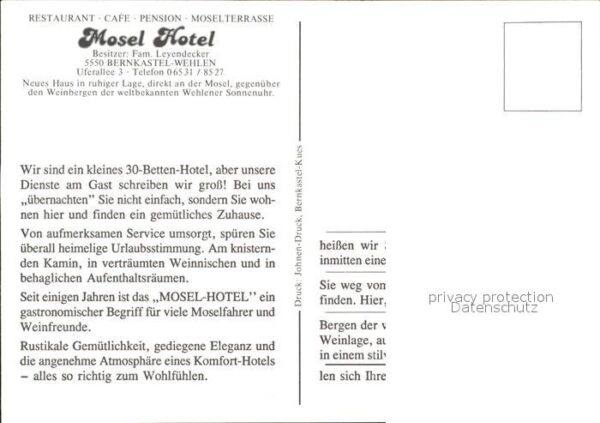 Wehlen Mosel Hotel Mosel – Bild 2
