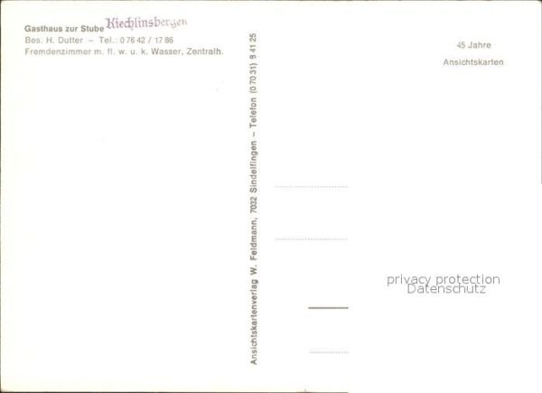 Kiechlinsbergen Gasthaus zur Stube – Bild 2