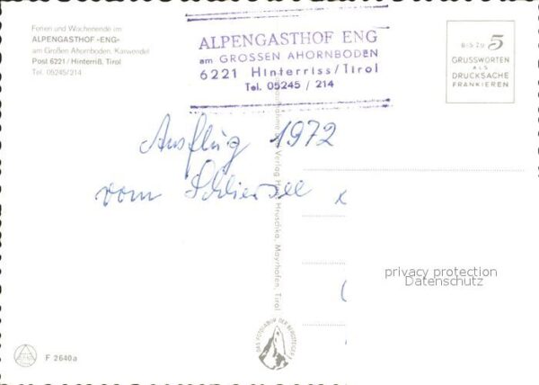 Hinterriss Tirol Alpengasthof Eng – Bild 2