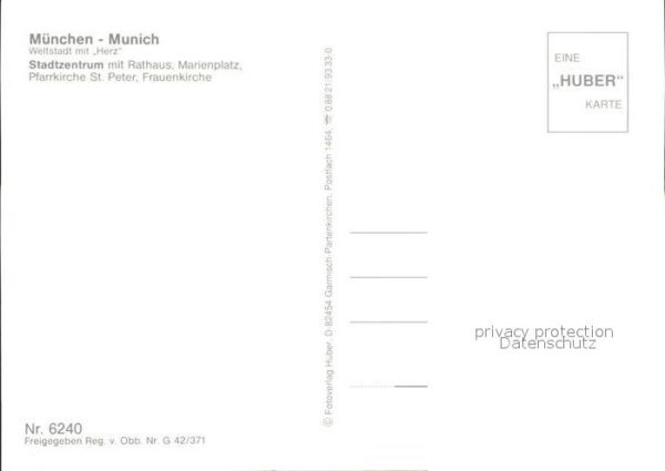 Muenchen Fliegeraufnahme mit Rathaus Marienplatz – Bild 2