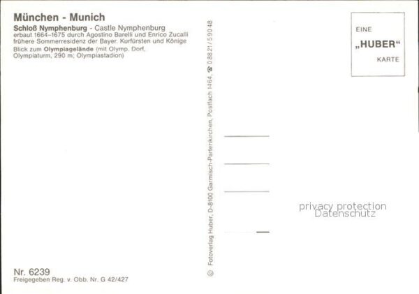 Muenchen Fliegeraufnahme Schloß Nymphenburg – Bild 2
