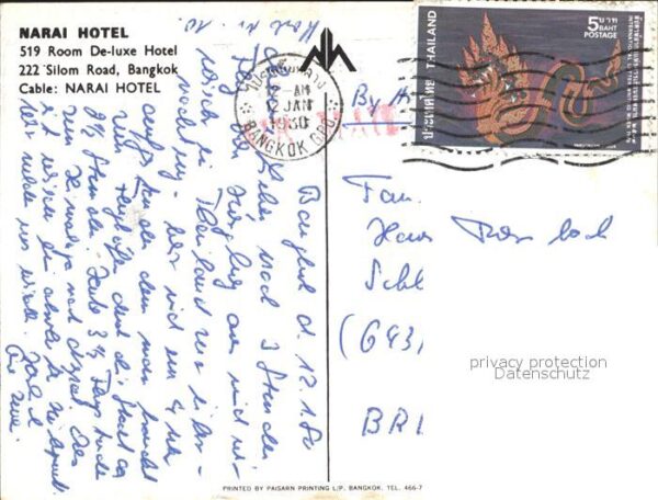 Bangkok Narai Hotel – Bild 2