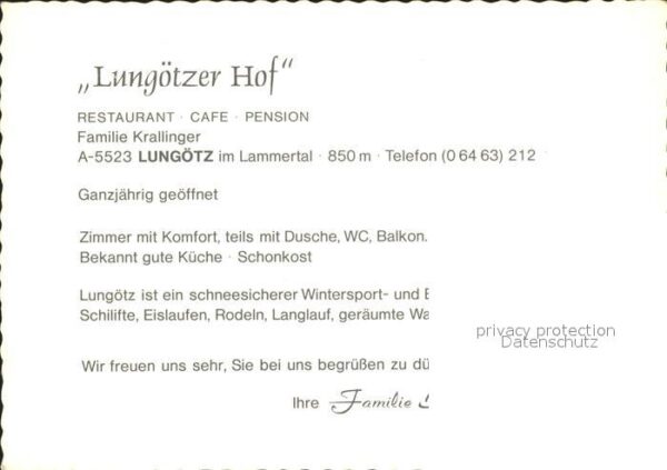 Lungoetz Annaberg Lungötzer Hof – Bild 2