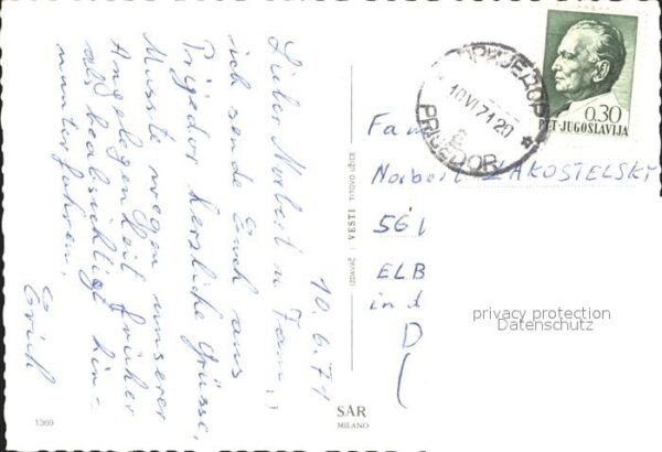 Jugoslawien Yugoslavie Prijendor – Bild 2