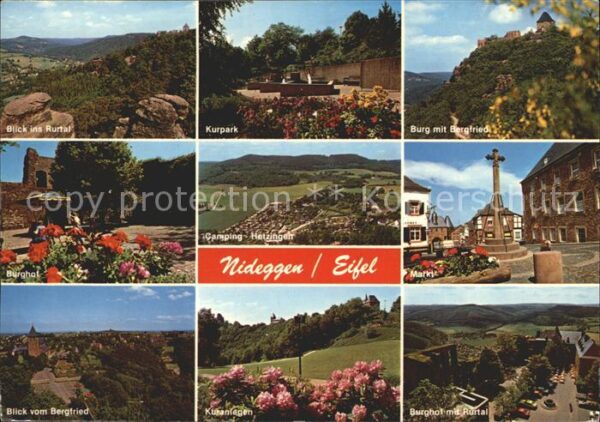 Nideggen Eifel Kurpark Markt Burghof Rurtal