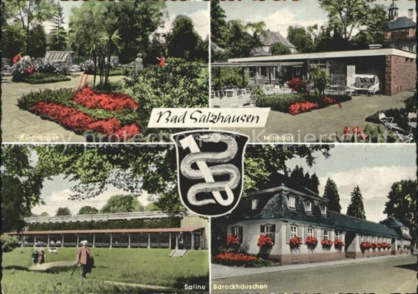 Bad Salzhausen Barockhäuschen Milchbar Kuranlagen Sali