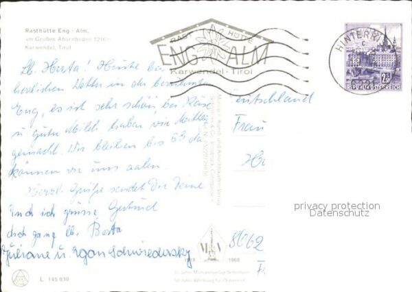 Eng Karwendel Gross Ahornboden Rasthütte Eng Alm – Bild 2