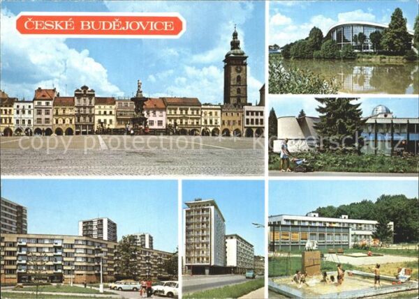 Budejovice Zizkovo namesti Plavecky stadion