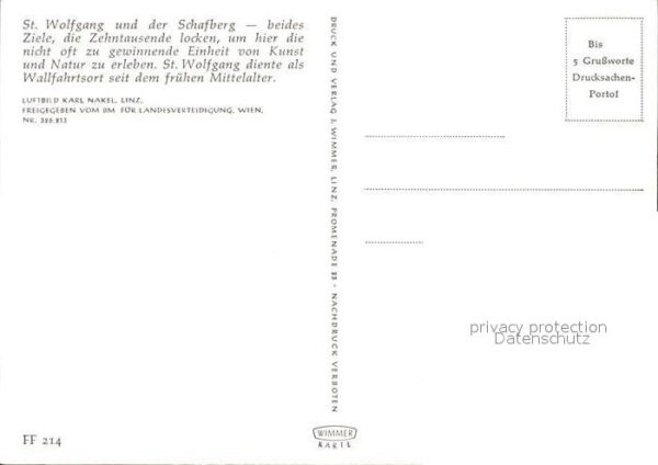 St Wolfgang Wolfgangsee Fliegeraufnahme – Bild 2