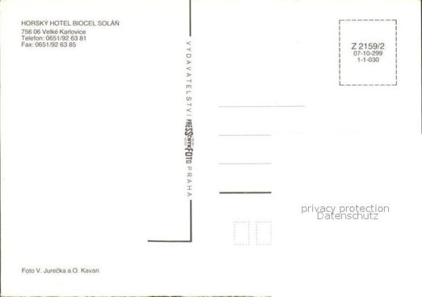 Velke Karlovice Horsky Hotel Biocel Solan – Bild 2
