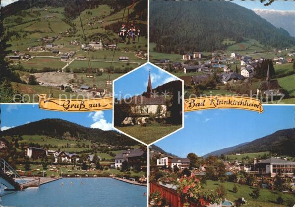 Bad Kleinkirchheim Kaernten Thermalhallenbad Kirche Sesselbahn