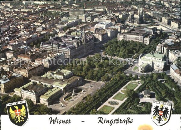 Wien Fliegeraufnahme Ringstrasse Parlament R