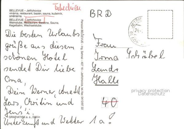 Jetrichovice Bellevue Weinstube Restaurant Schwimmba – Bild 2