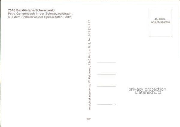 Enzkloesterle Petra Gengenbach Schwarzwaldtracht – Bild 2